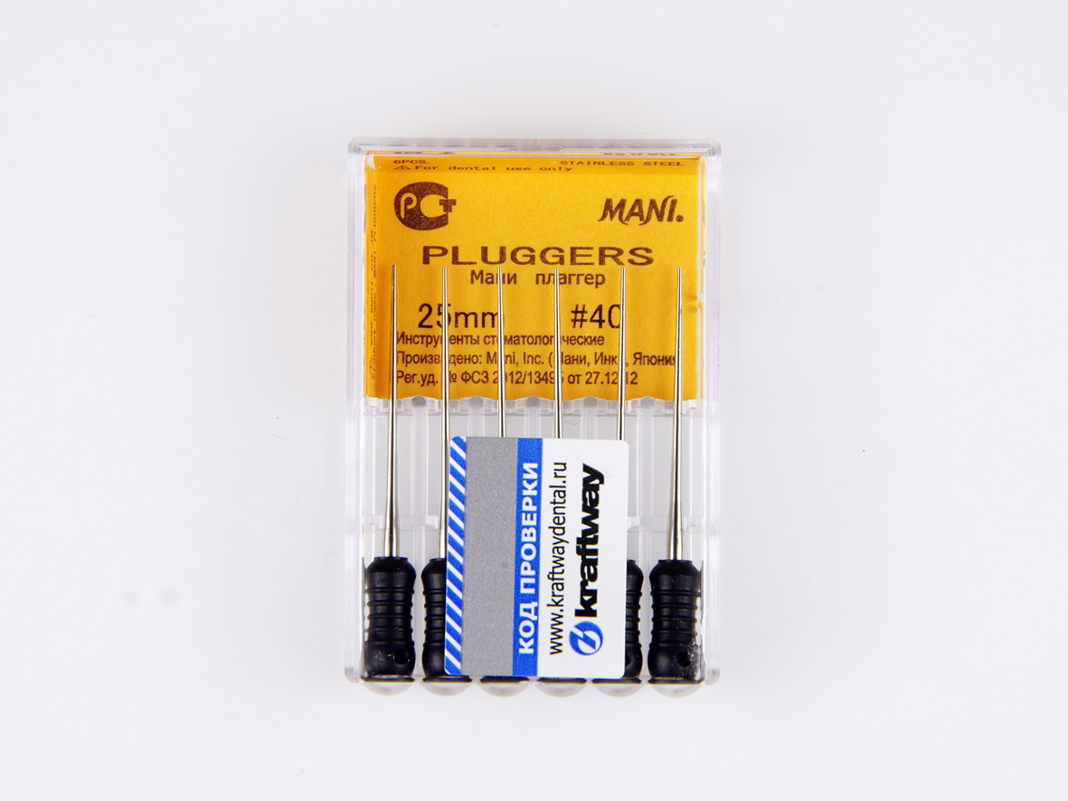 Pluggers, Mani, 25мм, ISO-40 (6шт.)2