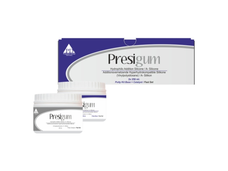 Presigum Fast Set Putty Kit (Пресигам База), PD, оттискной А-Силликон (2х250мл.)