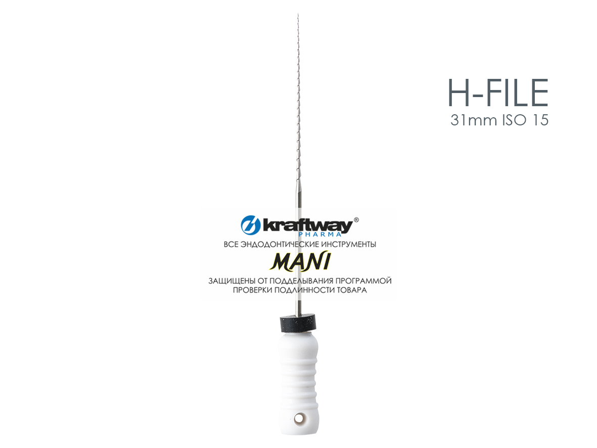 H-Files, Mani, 31мм, ISO-15 (6шт.)