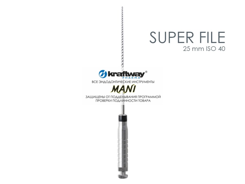 Super Files, Mani, 25мм, ISO-40 (6шт.)