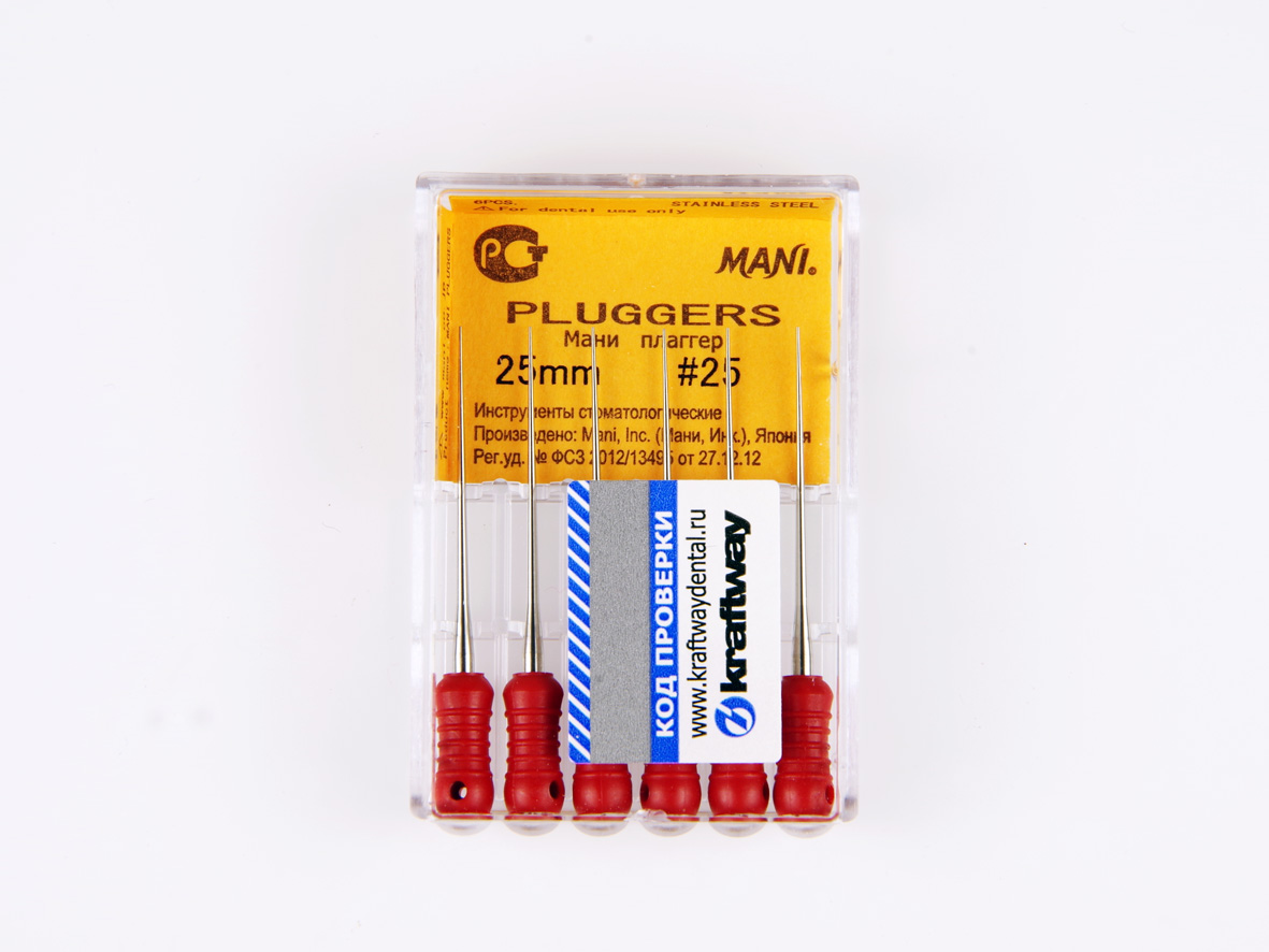 Pluggers, Mani, 25мм, ISO-25 (6шт.)2 Pluggers, Mani, 25мм, ISO-25 (6шт.)2