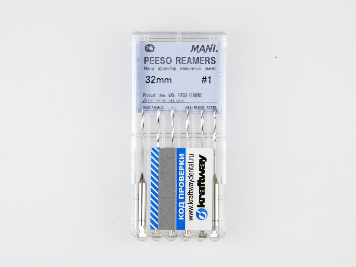 Peeso Reamers, Mani, 32мм, ISO-1 (6шт.)2