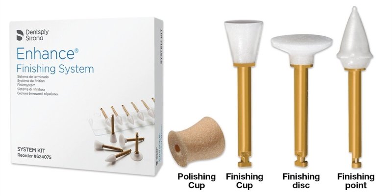 Полир Enhance (Энхенс), Dentsply Sirona, на угловой наконечник (1шт.) Полир Enhance (Энхенс), Dentsply Sirona, на угловой наконечник (1шт.)