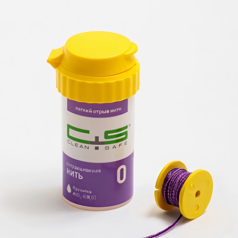 Нить ретракционная ProfiCord X №0, Clean+Safe, с пропиткой 254см.