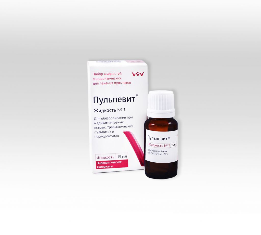Пульпевит №1, ВладМиВа, жидкость 15мл.