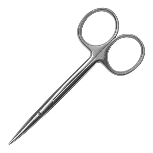 Ножницы Sammar №13-450-1, глазные тупоконечные, прямые 110мм. (1шт.)