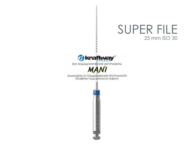 Super Files, Mani, 25мм, ISO-30 (6шт.)