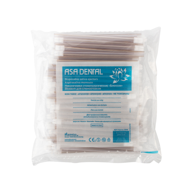 Слюноотсосы Блоссом, Asa Dental (100шт)