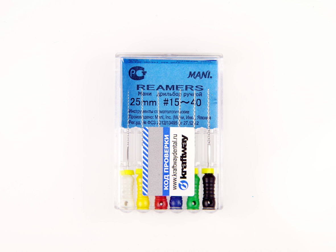 Reamers, Mani, 25мм, ISO-(15-40) (6шт.)2