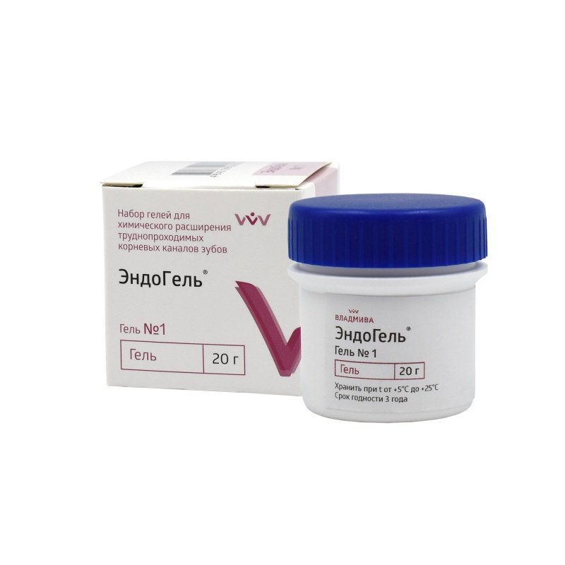 ЭндоГель №1, ВладМиВа, для расширения каналов на основе ЭДТА, шприц 5мл.