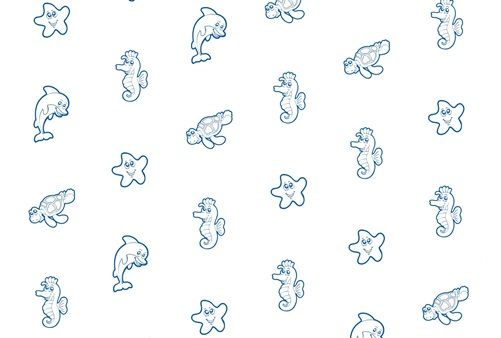 Салфетки нагрудные Кристи Премиум Интенсив, Океанариум