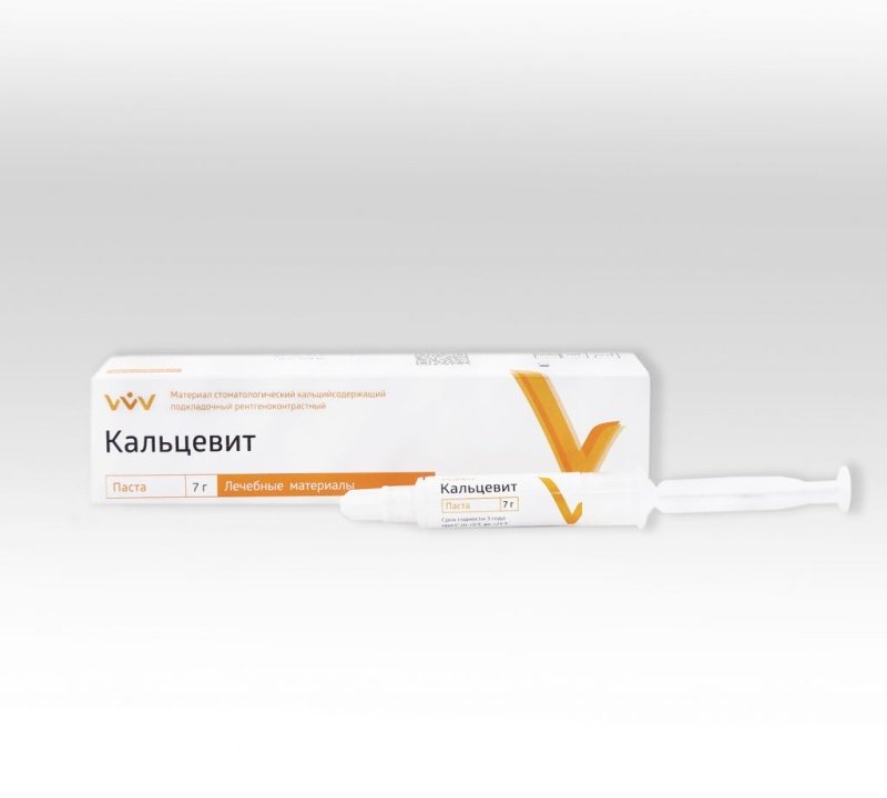 Кальцевит, ВладМиВа, паста подкладочная рентгеноконтрастная 7гр.
