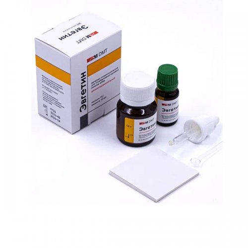 Эвгетин, SM DMT, материал пломбировночный цинкоксидэвгенольный (14гр.+10мл.) Эвгетин, SM DMT, материал пломбировночный цинкоксидэвгенольный (14гр.+10мл.)