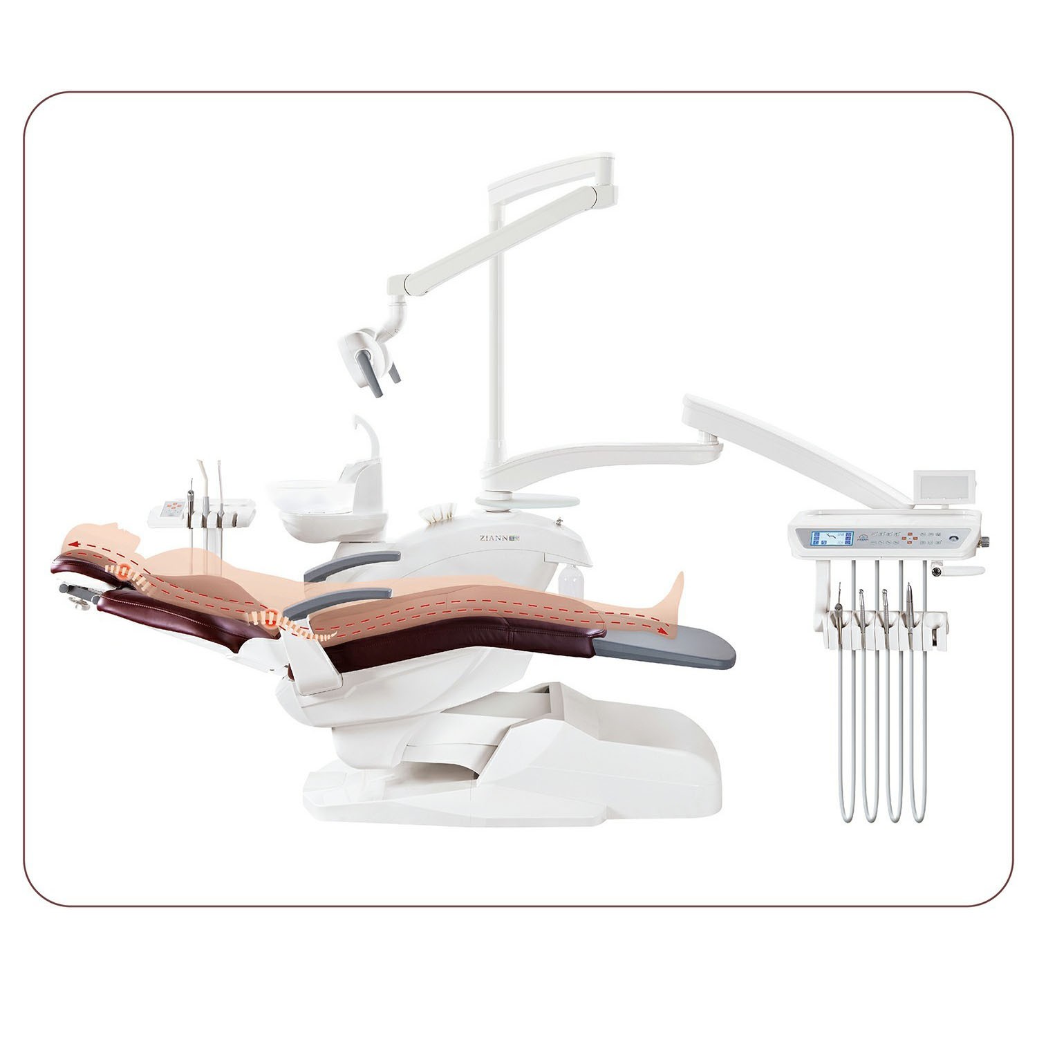 Стоматологическая установка ZIANN ZA-208A нижняя подача2