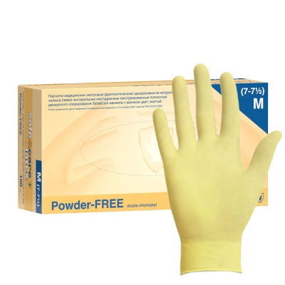 Перчатка Латексная Safe&Care L Неопудренная (50 пар)