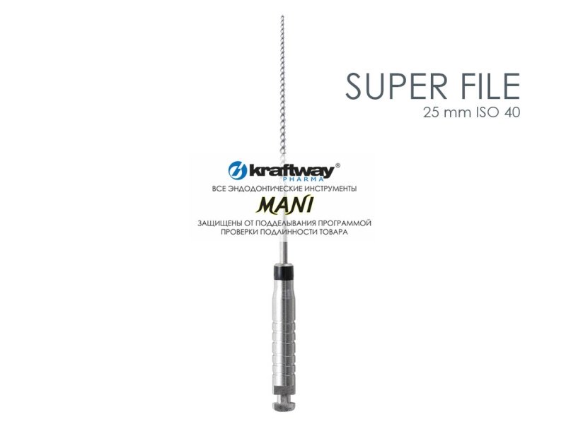 Super Files, Mani, 25мм, ISO-40 (6шт.)