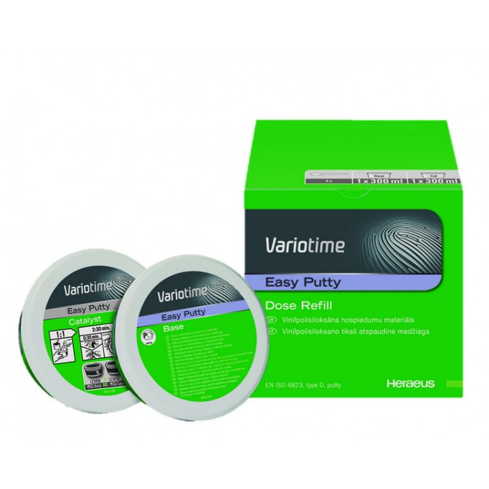 Variotime Easy Putty (Вариотайм База), Kulzer, материал оттискной (2х300гр.) Variotime Easy Putty (Вариотайм База), Kulzer, материал оттискной (2х300гр.)
