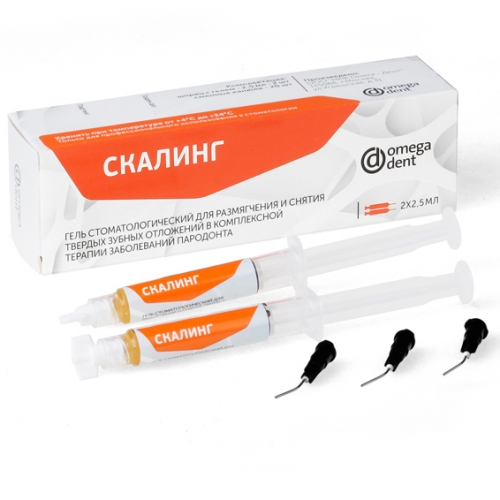 Скалинг, Omega Dent, гель для ращмягчения и снятия камней 2,5мл. (1шт.) Скалинг, Omega Dent, гель для ращмягчения и снятия камней 2,5мл. (1шт.)
